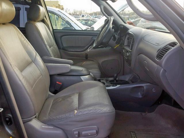 5TDBT48A84S229792 - 2004 TOYOTA SEQUOIA LI GRAY photo 5