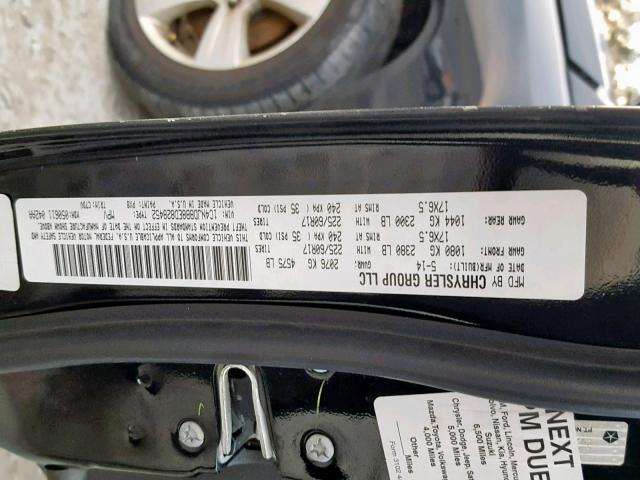 1C4NJDBB8ED828452 - 2014 JEEP COMPASS SP შავი ფოტო 10