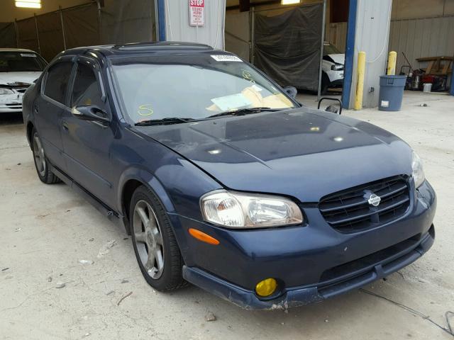 JN1CA31A11T100324 - 2001 NISSAN MAXIMA GXE BLUE photo 1