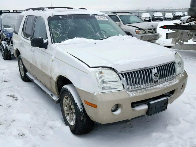 4M2DU86K75UJ06517 - 2005 MERCURY MOUNTAINEE WHITE photo 1