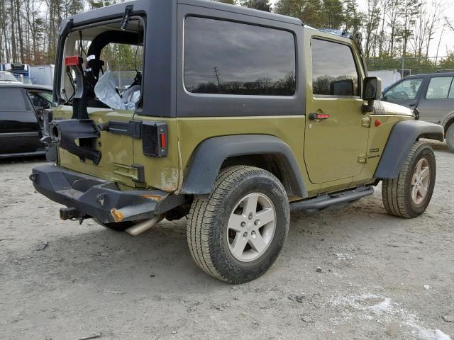 1C4GJWAGXDL590884 - 2013 JEEP WRANGLER S GREEN photo 4