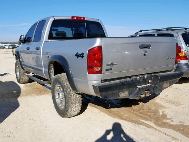 1D7KS28C97J553091 - 2007 DODGE RAM 2500 S SILVER photo 3