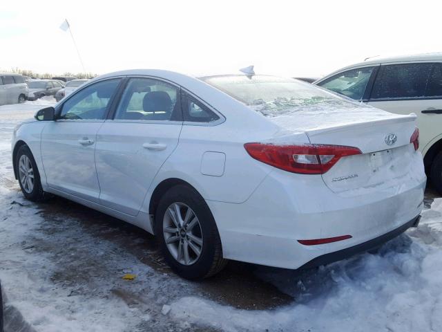 5NPE24AF5HH532482 - 2017 HYUNDAI SONATA SE WHITE photo 3