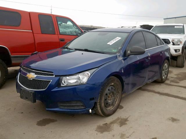 1G1PC5SH8C7398584 - 2012 CHEVROLET CRUZE LS BLUE photo 2