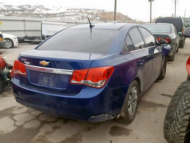 1G1PC5SH8C7398584 - 2012 CHEVROLET CRUZE LS BLUE photo 4