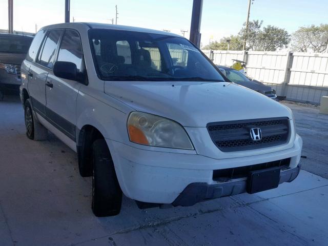 2HKYF18124H585712 - 2004 HONDA PILOT LX WHITE photo 1