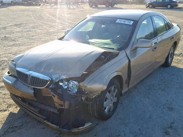 1LNHM86S75Y610626 - 2005 LINCOLN LS GOLD photo 2