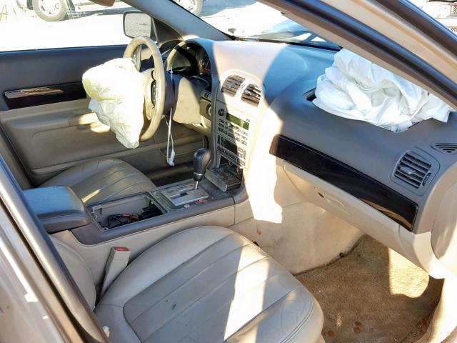 1LNHM86S75Y610626 - 2005 LINCOLN LS GOLD photo 5