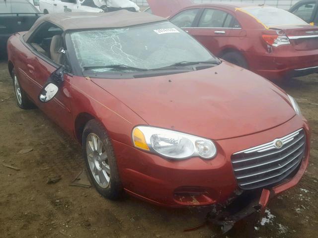 1C3EL75R54N391379 - 2004 CHRYSLER SEBRING GT RED photo 1