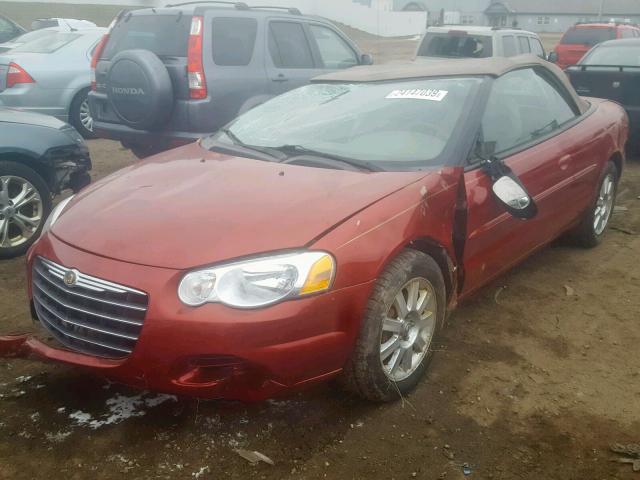 1C3EL75R54N391379 - 2004 CHRYSLER SEBRING GT RED photo 2