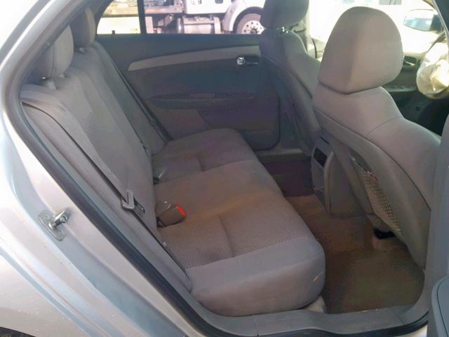 1G1ZC5E00AF187395 - 2010 CHEVROLET MALIBU 1LT SILVER photo 6