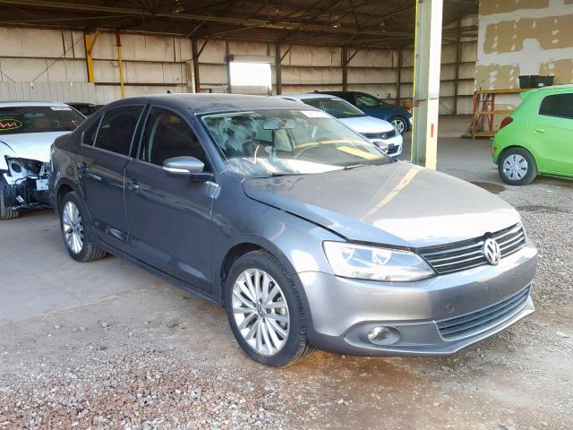 3VWLX7AJ9CM365980 - 2012 VOLKSWAGEN JETTA SEL GRAY photo 1