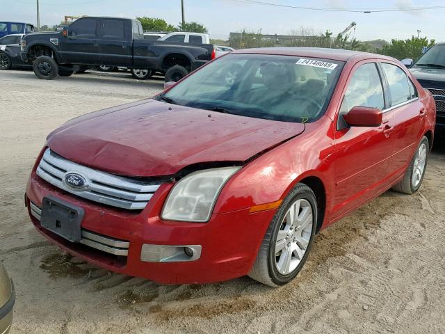 3FAHP08Z69R122897 - 2009 FORD FUSION SEL RED photo 2