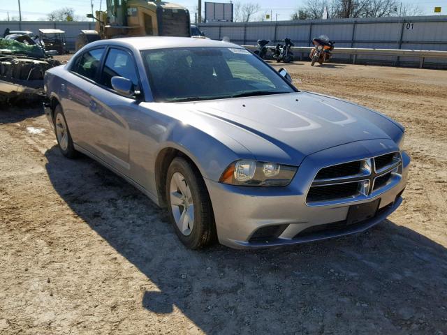 2C3CDXBG3DH580001 - 2013 DODGE CHARGER SE SILVER photo 1
