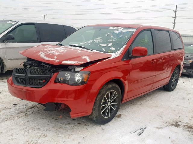 2C4RDGCG3FR705533 - 2015 DODGE GRAND CARA RED photo 2