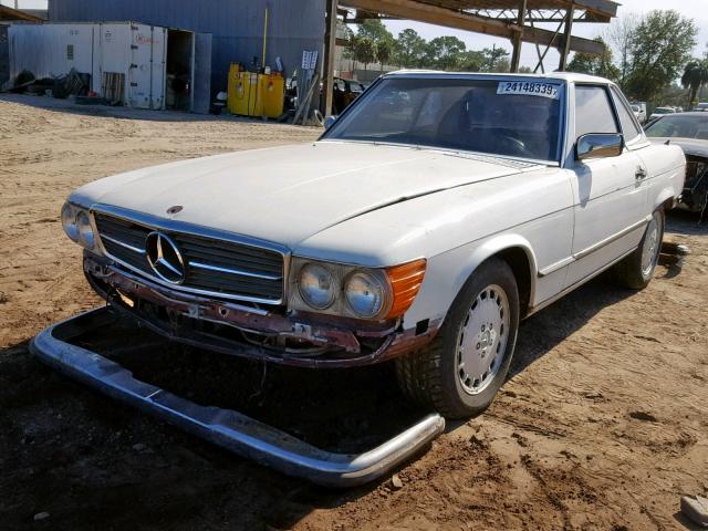 WDB1070461A037173 - 1985 MERCEDES-BENZ SL WHITE photo 2