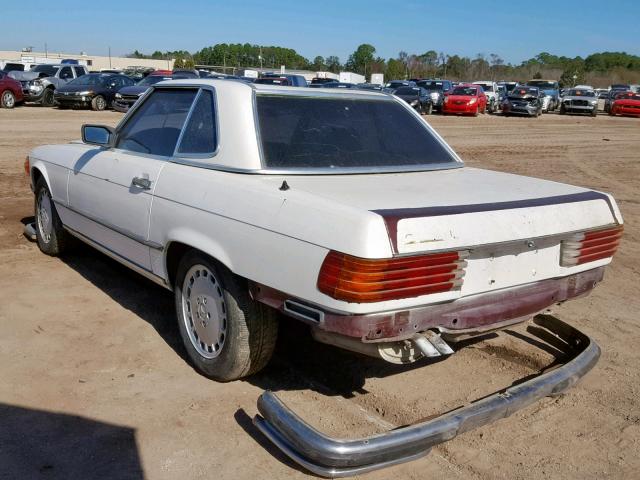 WDB1070461A037173 - 1985 MERCEDES-BENZ SL WHITE photo 3