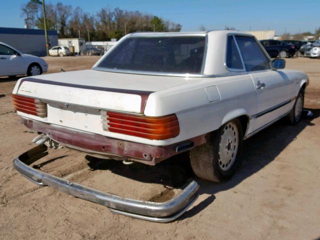 WDB1070461A037173 - 1985 MERCEDES-BENZ SL WHITE photo 4