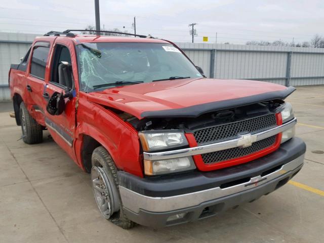 3GNEC12T74G269938 - 2004 CHEVROLET AVALANCHE RED photo 1