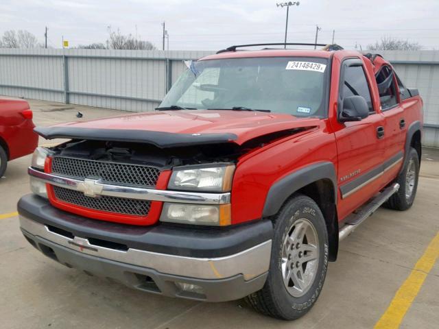 3GNEC12T74G269938 - 2004 CHEVROLET AVALANCHE RED photo 2