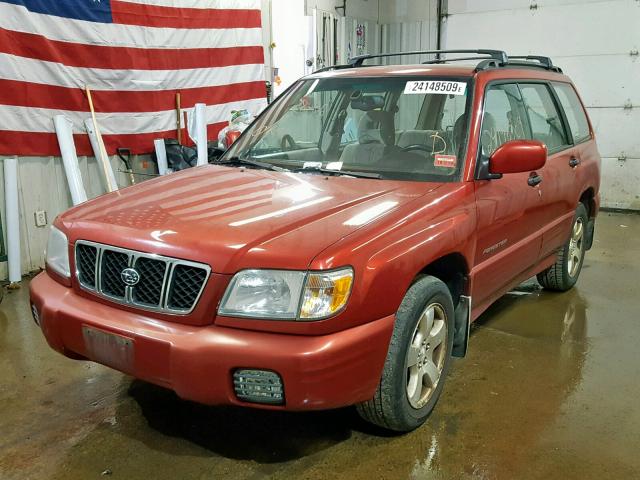JF1SF65661H738725 - 2001 SUBARU FORESTER S MAROON photo 2