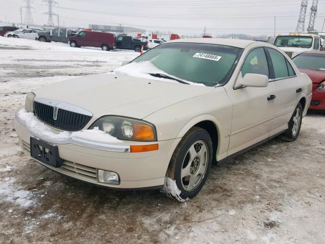 1LNHM86S81Y619247 - 2001 LINCOLN LS CREAM photo 2