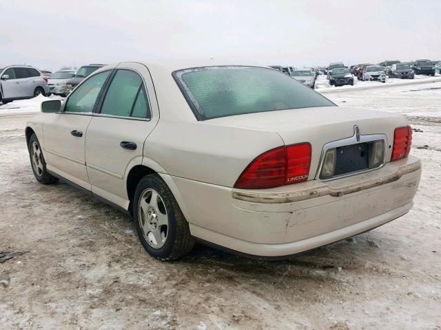 1LNHM86S81Y619247 - 2001 LINCOLN LS CREAM photo 3