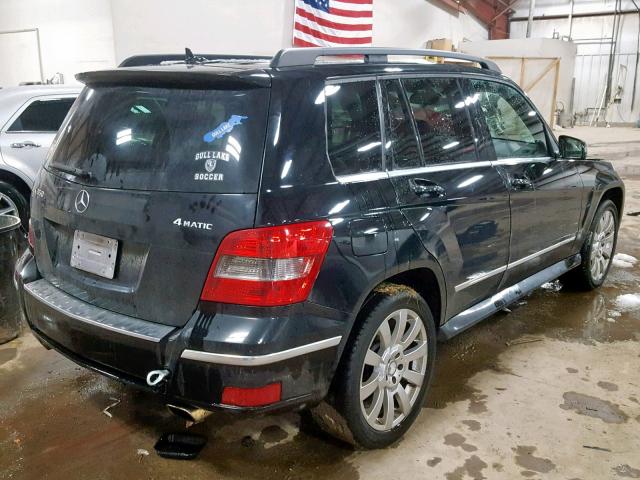 WDCGG8HB5AF394490 - 2010 MERCEDES-BENZ GLK 350 4M BLACK photo 4