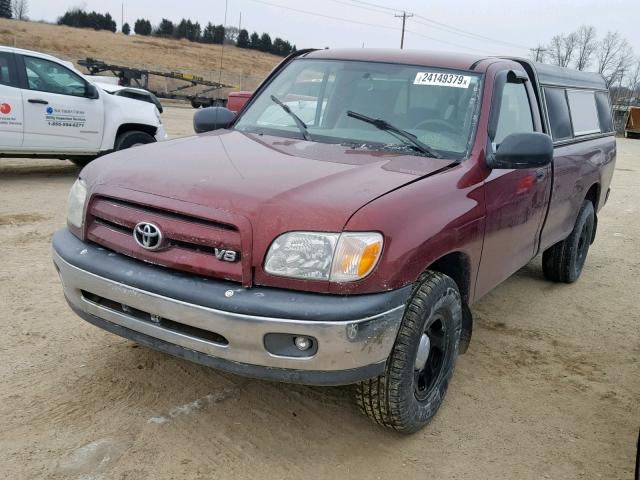 5TBJT32166S472611 - 2006 TOYOTA TUNDRA RED photo 2