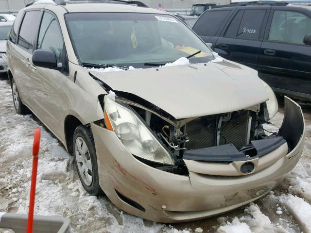 5TDZK23C28S137114 - 2008 TOYOTA SIENNA CE TAN photo 1