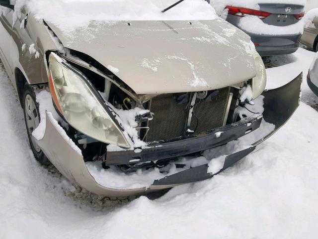 5TDZK23C28S137114 - 2008 TOYOTA SIENNA CE TAN photo 9