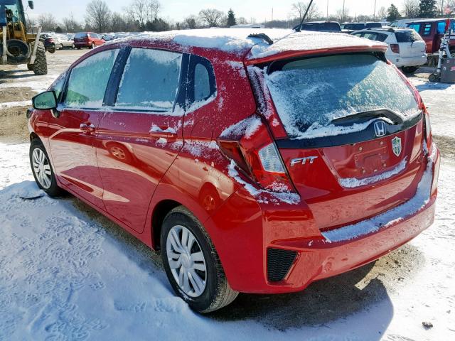 3HGGK5H57FM709733 - 2015 HONDA FIT LX RED photo 3