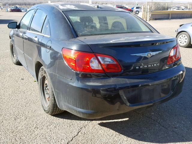 1C3LC46K58N186433 - 2008 CHRYSLER SEBRING LX BLACK photo 3