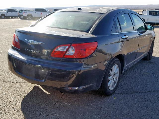 1C3LC46K58N186433 - 2008 CHRYSLER SEBRING LX BLACK photo 4