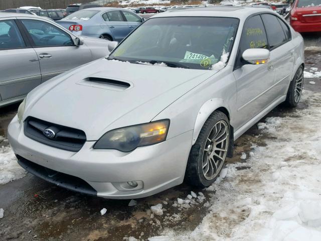 4S3BL676456214894 - 2005 SUBARU LEGACY GT SILVER photo 2