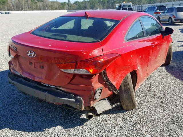 KMHDH6AE7DU012650 - 2013 HYUNDAI ELANTRA CO RED photo 4