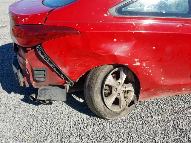 KMHDH6AE7DU012650 - 2013 HYUNDAI ELANTRA CO RED photo 9