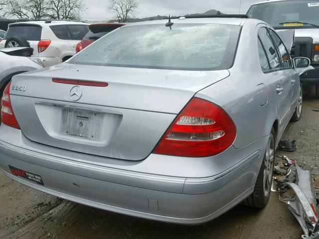 WDBUF56J16A944968 - 2006 MERCEDES-BENZ E 350 SILVER photo 4