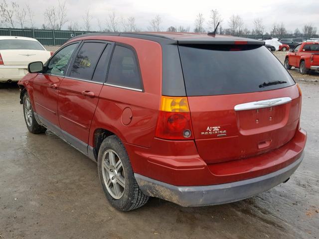 2A8GM68X88R638773 - 2008 CHRYSLER PACIFICA T RED photo 3