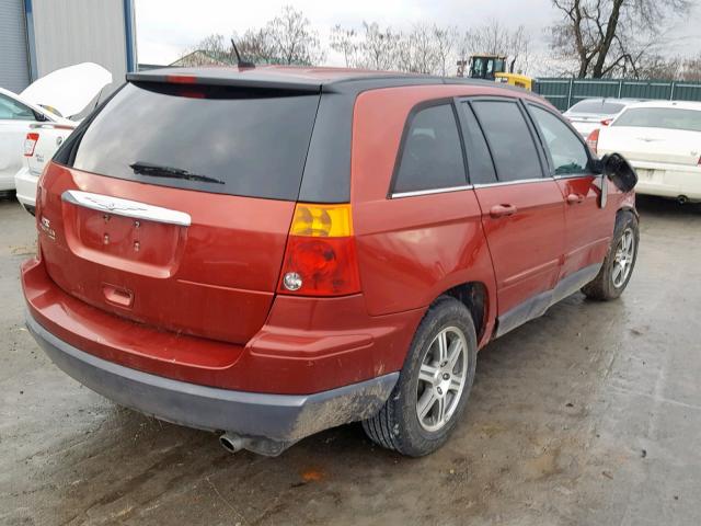 2A8GM68X88R638773 - 2008 CHRYSLER PACIFICA T RED photo 4