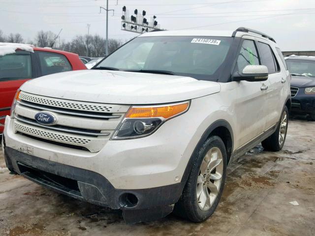 1FMHK8F82BGA56262 - 2011 FORD EXPLORER L WHITE photo 2