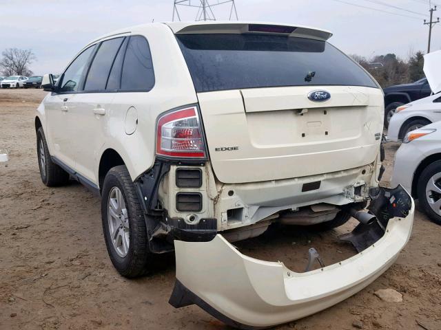 2FMDK48C87BA47539 - 2007 FORD EDGE SEL WHITE photo 3