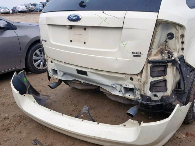 2FMDK48C87BA47539 - 2007 FORD EDGE SEL WHITE photo 9