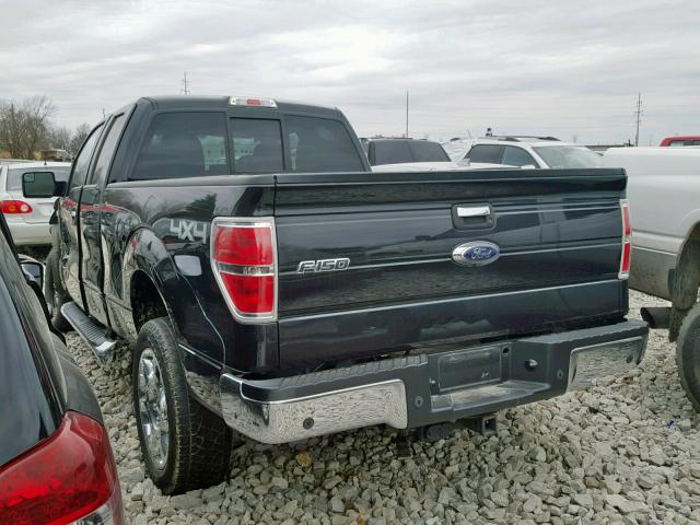 1FTFX1ET0EKD18792 - 2014 FORD F150 SUPER BLACK photo 3