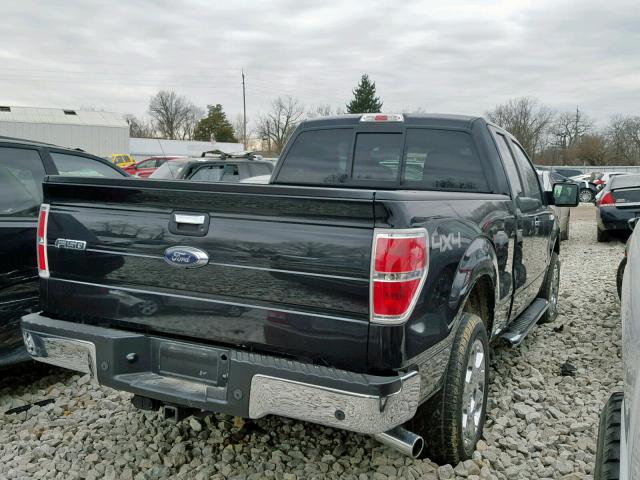 1FTFX1ET0EKD18792 - 2014 FORD F150 SUPER BLACK photo 4