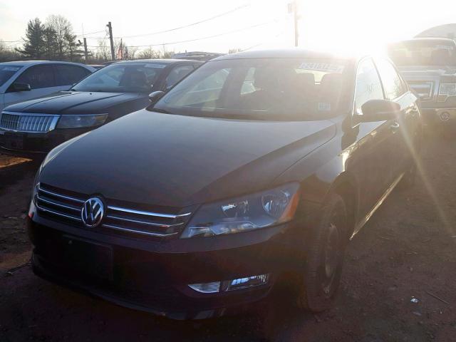 1VWBN7A35DC115156 - 2013 VOLKSWAGEN PASSAT SE BLACK photo 2