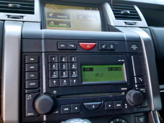 SALSK25448A180432 - 2008 LAND ROVER RANGE ROVE GRAY photo 9