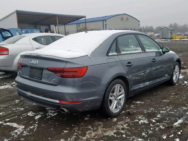 WAUANAF4XHN012464 - 2017 AUDI A4 PREMIUM GRAY photo 4