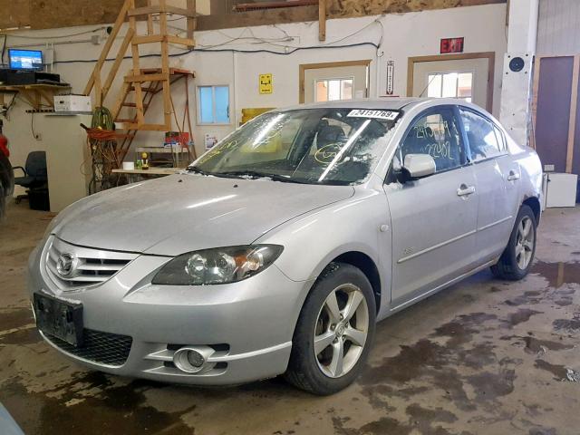 JM1BK323X61478876 - 2006 MAZDA 3 S SILVER photo 2