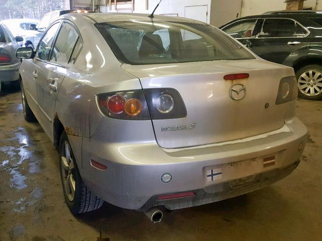 JM1BK323X61478876 - 2006 MAZDA 3 S SILVER photo 3